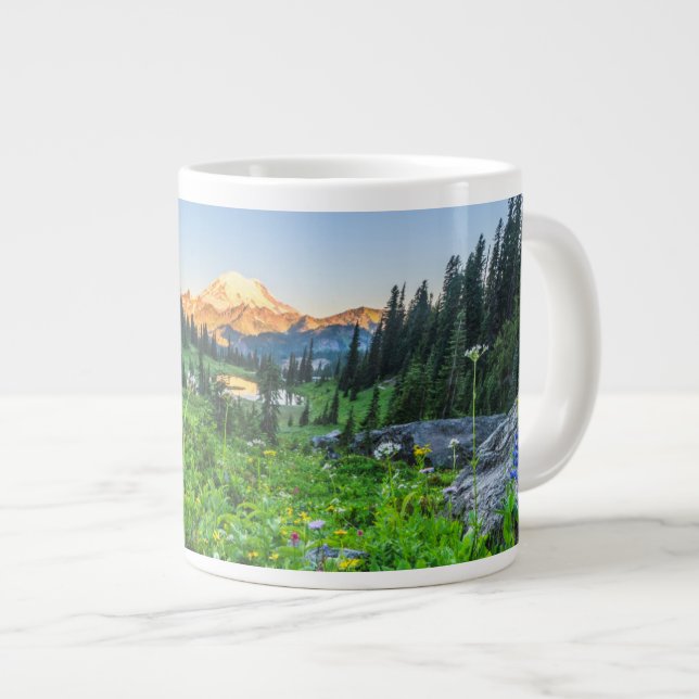 Taza De Café Gigante Flores | Parque nacional Monte Rainier (Derecha)
