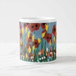 Taza De Café Gigante Flores silvestres