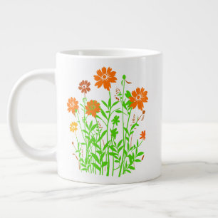 Taza De Café Gigante Flores silvestres-79156