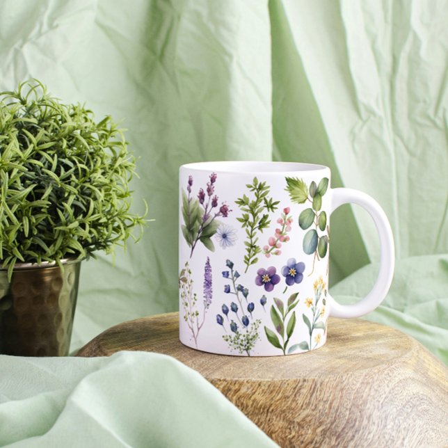 Taza De Café Gigante Flores silvestres y hierbas (Subido por el creador)