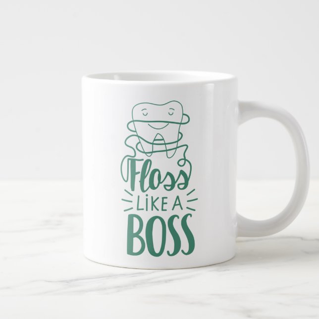 Taza De Café Gigante Floss Como un jefe (Derecha)