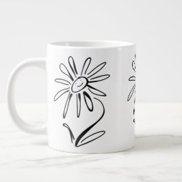 Taza De Café Gigante FLOWER Jumbo Mug