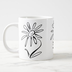 Taza De Café Gigante FLOWER Jumbo Mug