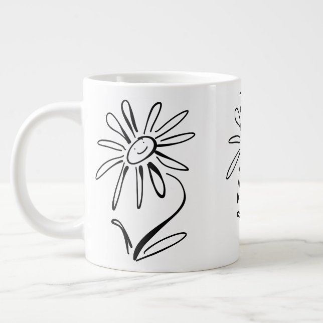Taza De Café Gigante FLOWER Jumbo Mug (Izquierda)