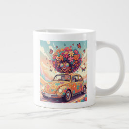 Taza De Café Gigante Flower Power Ride Mug