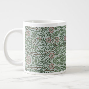 Taza De Café Gigante Foliage de William Morris Vintage Sweet Briar Rosa