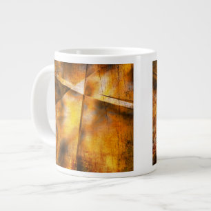 Taza De Café Gigante fondo colorido abstracto del arte