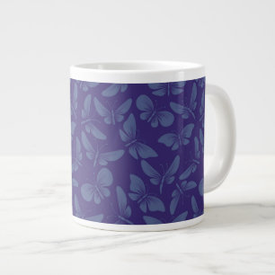 Taza De Café Gigante fondo de las mariposas de la polilla de la noche