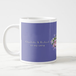Taza De Café Gigante Fondo para Bouquet de la Pareja de Regalo del boda