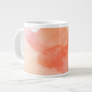Taza De Café Gigante Fondo pintado a mano 3 de la acuarela abstracta