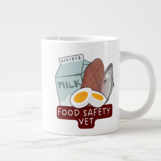 Taza De Café Gigante Food Safety Vet–Veterinary Food Inspection Design