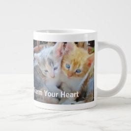 Taza De Café Gigante Foto de gatitos con cita