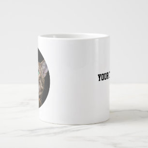 Taza De Café Gigante Foto de gato personalizada con texto   Regalo pers
