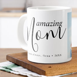 Taza De Café Gigante Foto de mamá moderna asombrosa