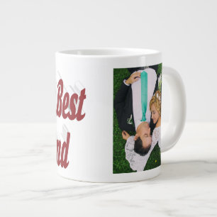 Taza De Café Gigante Foto de marido con texto en burdeos Café gigante M