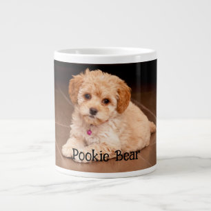 Taza De Café Gigante Foto de mascota personalizada y hecha a medida.