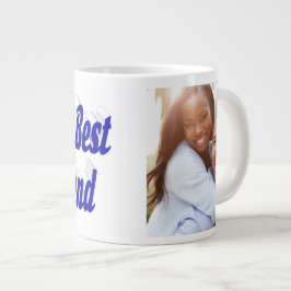 Taza De Café Gigante Foto de novio con escritura azul