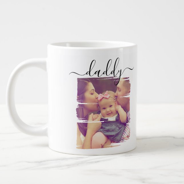 Taza De Café Gigante Foto: Día del Padre Personalizado (Izquierda)