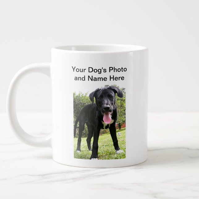 Taza De Café Gigante Foto divertida de Dog Lover (Izquierda)