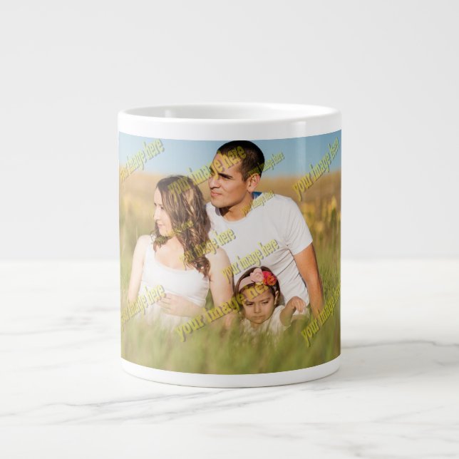 Taza De Café Gigante Foto FAMILIAR ✨ Personalizado encantador (Frente)