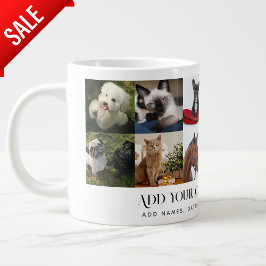 TAZA DE CAFÉ GIGANTE FOTO GIFTS TEMPLATES PERSONALIZADO MASCOTAS AMIGOS