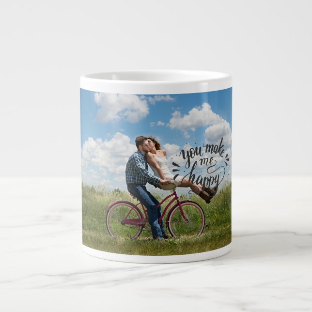 Taza De Café Gigante Foto personalizada (Frente)