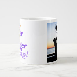Taza De Café Gigante Foto personalizar como padre, como hija graciosa