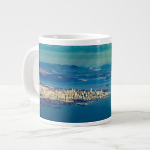 Taza De Café Gigante Fotografía aérea del San Francisco Bay