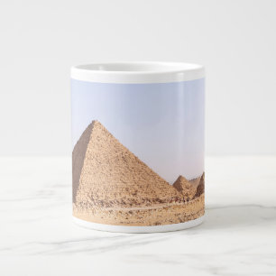Taza De Café Gigante Fotografía de las Pirámides de Giza