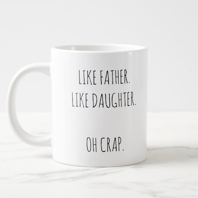 Taza De Café Gigante Fotografía personalizada Papá y Mug de especialida (Izquierda)
