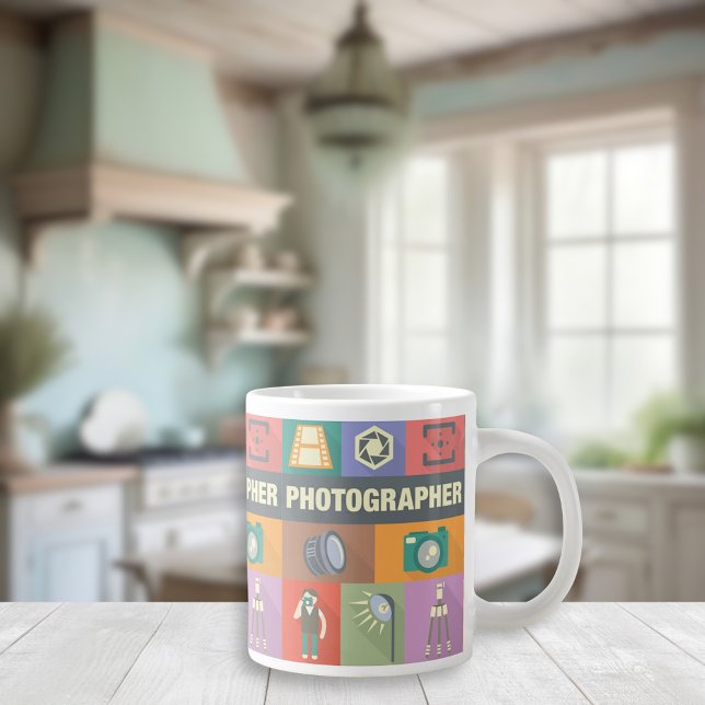 Taza De Café Gigante Fotógrafo profesional Icónico (Subido por el creador)