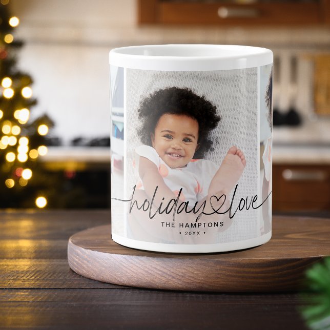 Taza De Café Gigante Fotos de Holiday Love 3 (Holiday Love 3 Photos Giant Coffee Mug)