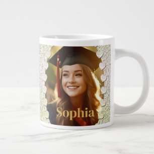 Taza De Café Gigante Fotos Personalizadas de Graduación 2024 Regalos pa