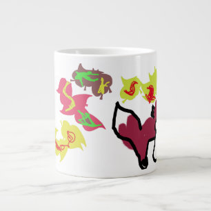 Taza De Café Gigante Fox autumn sing