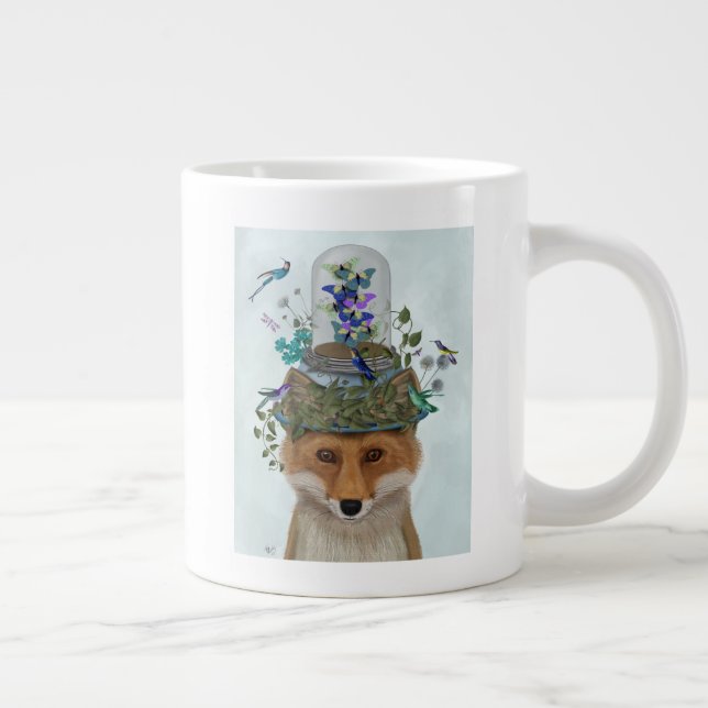 Taza De Café Gigante Fox con mariposa Bell Jar (Derecha)