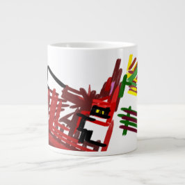 Taza De Café Gigante Fox jugando al otoño