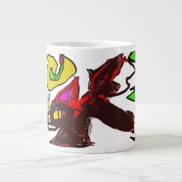 Taza De Café Gigante Fox jugando en otoño