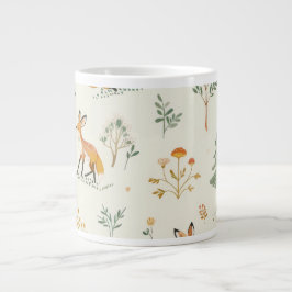 Taza De Café Gigante "Foxy Delight Ceramic Mug"