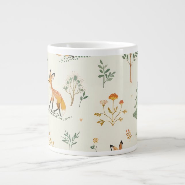 Taza De Café Gigante "Foxy Delight Ceramic Mug" (Frente)