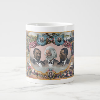 Taza De Café Gigante Fr3d3rick Bailey Douglass con negro abolicionista
