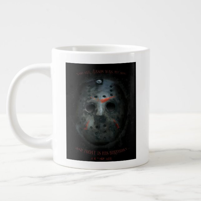 Taza De Café Gigante Freddy vs. Jason | Cita Máscara Jason (Izquierda)