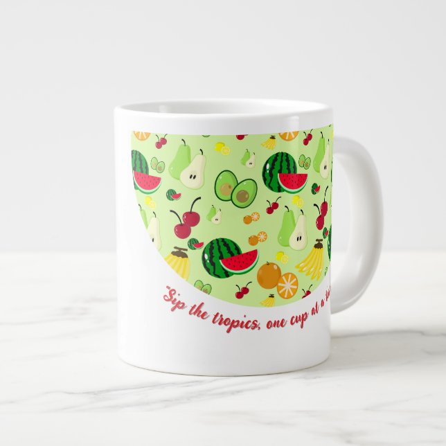 Taza De Café Gigante Frenzy Mug Tropical (Derecha)