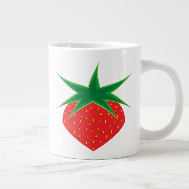 Taza De Café Gigante Fresa Jumbo Mug (Derecha)