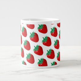 Taza De Café Gigante Fresas