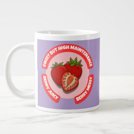 Taza De Café Gigante Fresas Jugosas Dulces Fruta de Verano 