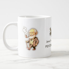 Taza De Café Gigante Freud Caricature for Psychologists & Mental Health
