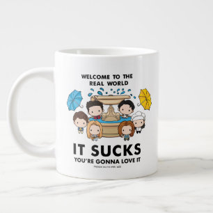 Taza De Café Gigante FRIENDS™   Bienvenido al Mundo Real Chibi