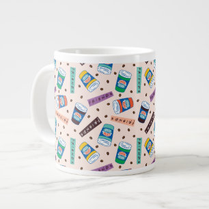 Taza De Café Gigante FRIENDS™ Central Perk Patrón de Café Vibrante