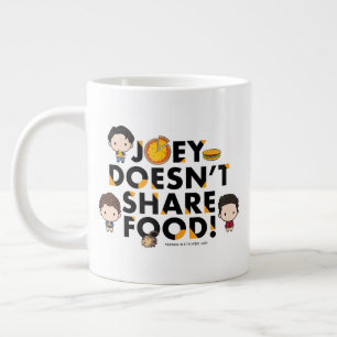 Taza De Café Gigante FRIENDS™   Joey No Comparte Comida Chibi