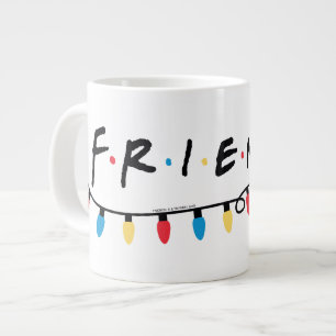 Taza De Café Gigante FRIENDS™ Luces de Navidad Logo